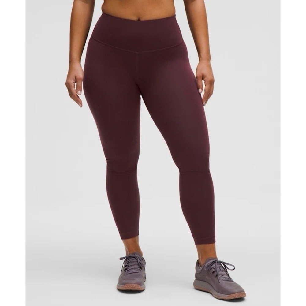 Lululemon Wunder Train CONTOUR FIT High-Rise Leggings 25" Goodnight Plum Sz 8